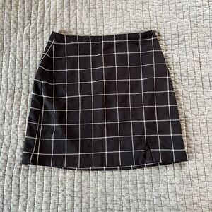 Abercrombie Black and White Checkered Skirt, size XS